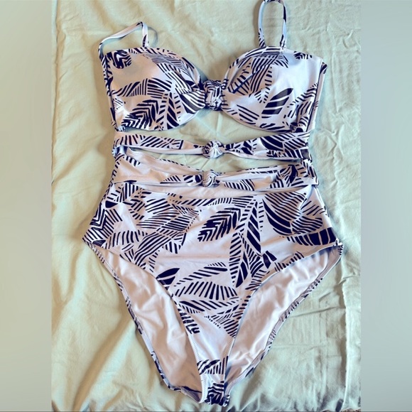 aerie Other - Aerie, One Piece, Hi-Waisted, Swim, Lilac Purple, XXL